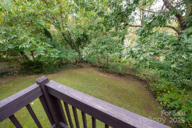 a view of a balcony with lake