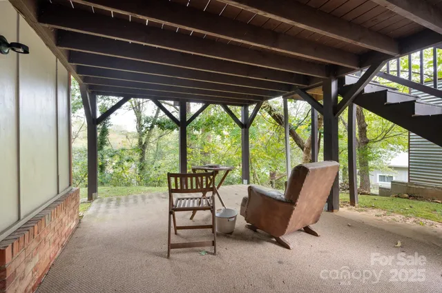 a view of outdoor space with seating