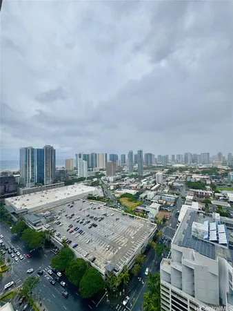 an aerial view of a city