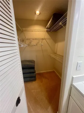 a view of walk in closet