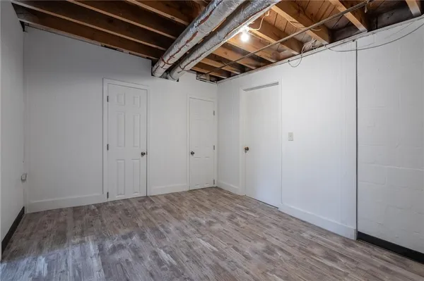 a view of storage and utility room