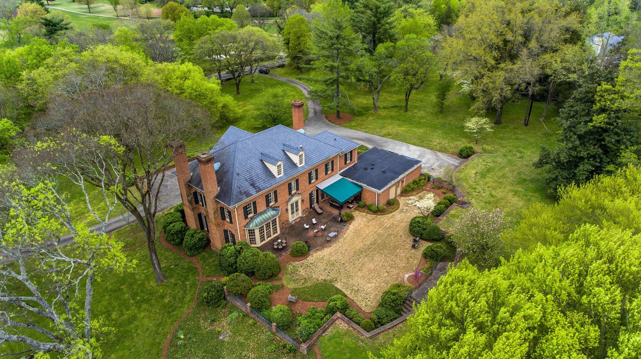 4737 Post Road Nashville, TN 37205 - Photo 28 of 30 an aerial view of a house with a yard