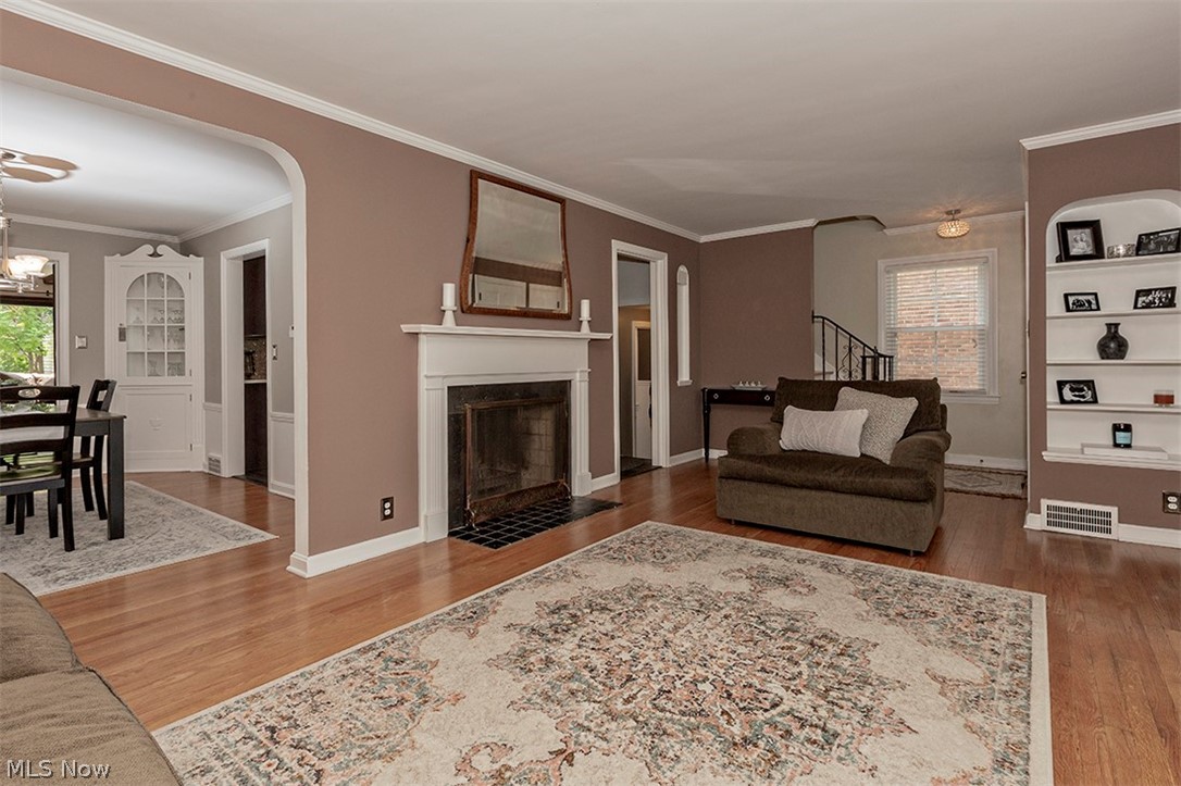 4202 Bushnell Road University Heights, OH 44118 - Photo 5 of 35 Classic colonial details with built-in shelves and architectural details.