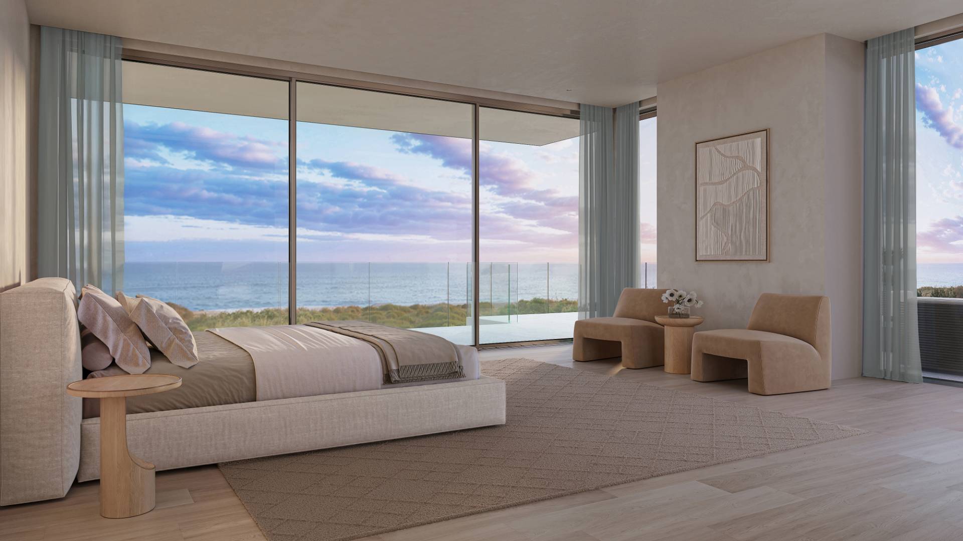 125 Dune Road Bridgehampton, NY 11932 - Photo 22 of 27 a living room with furniture and a large window