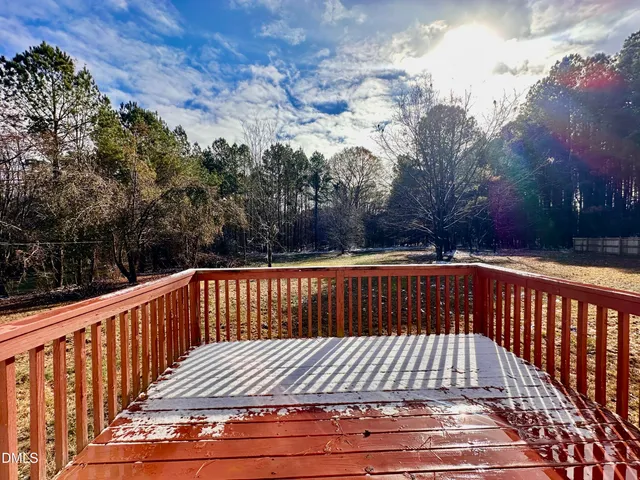 a view of outdoor space with deck