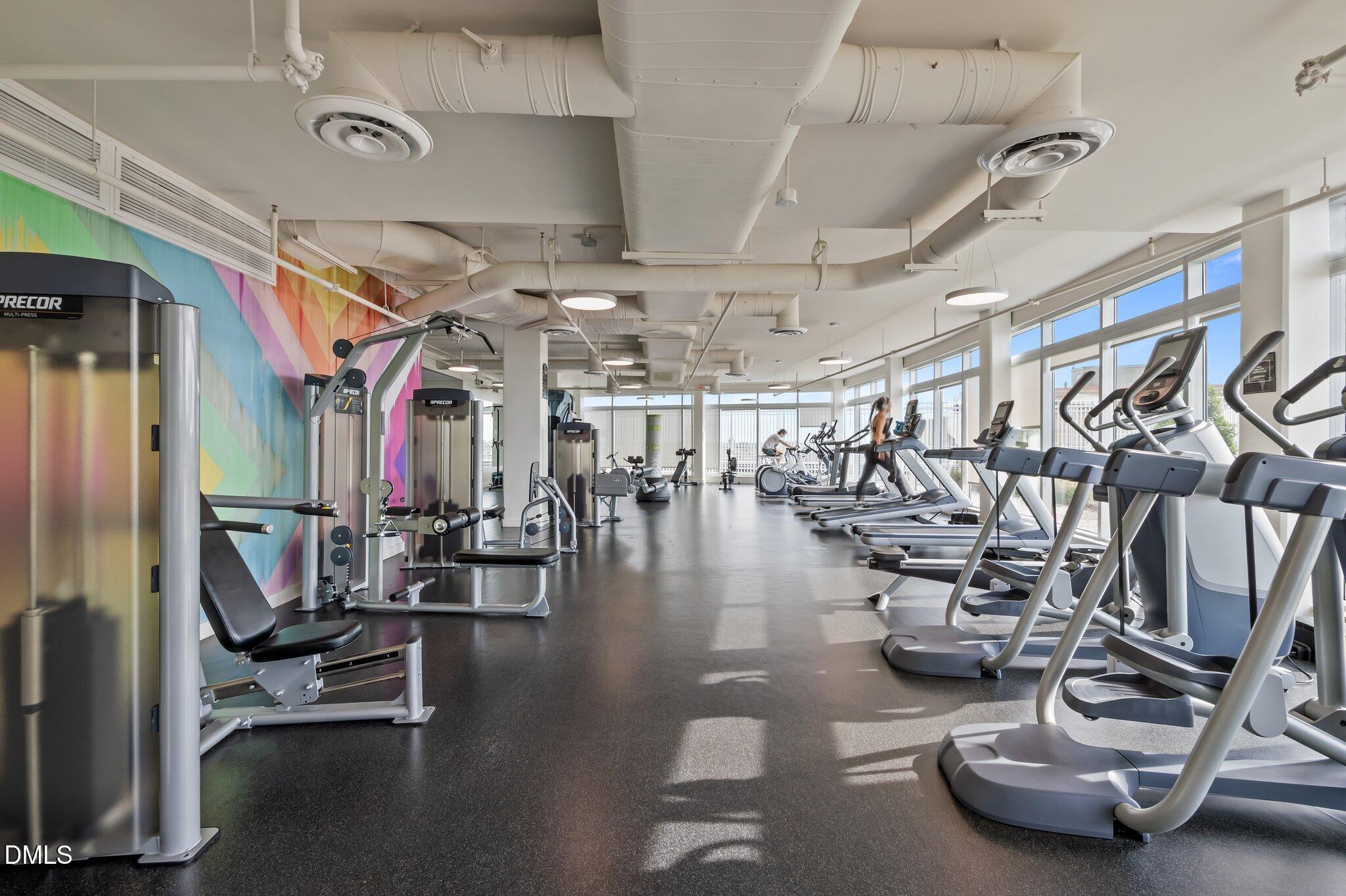 110 Corcoran Street, Unit 2101 Durham, NC 27701 - Photo 18 of 23 a view of a room with gym equipment