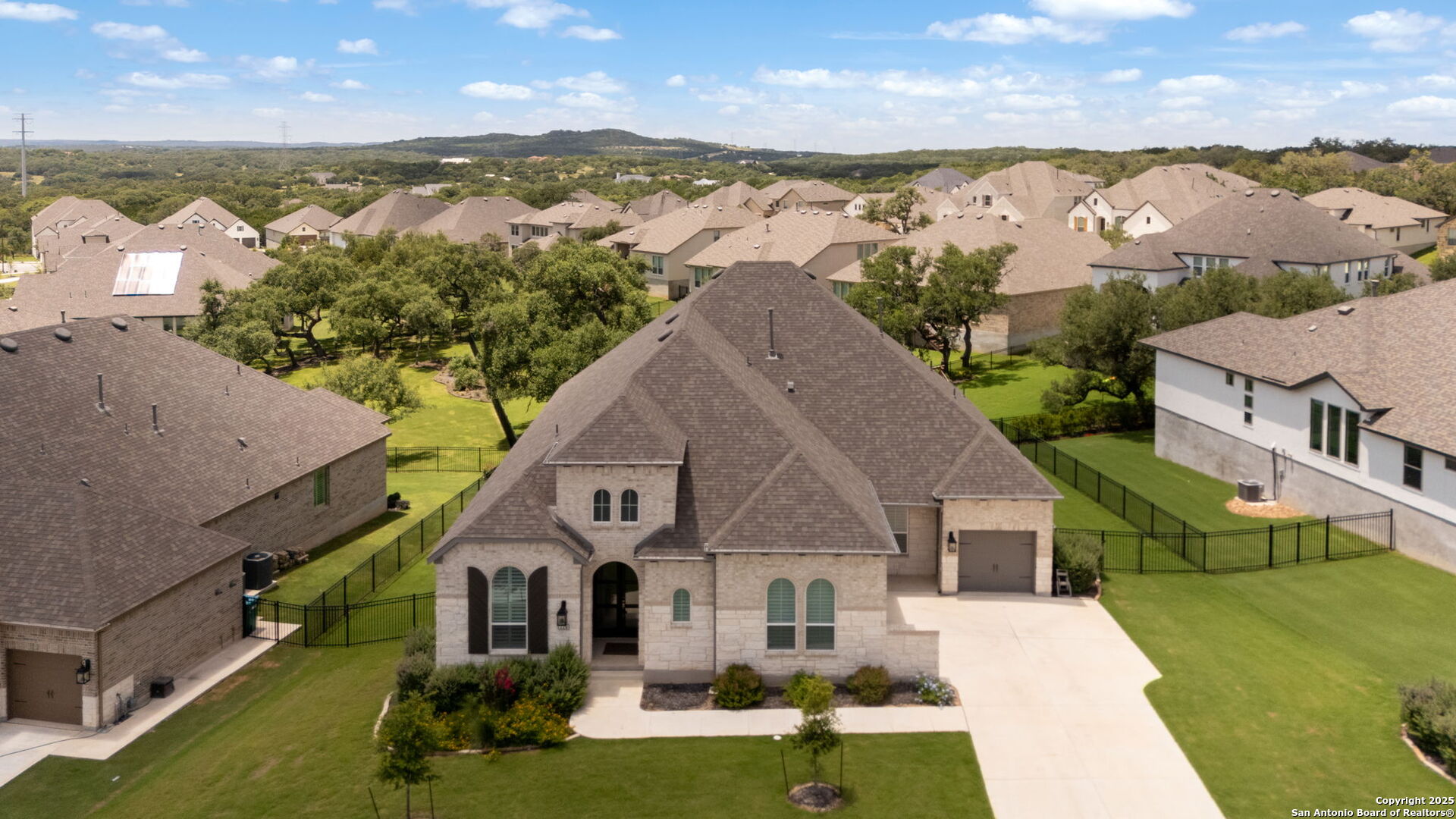 220 Corazon Boerne, TX 78006 - Photo 46 of 50 an aerial view of residential houses with outdoor space and ocean view
