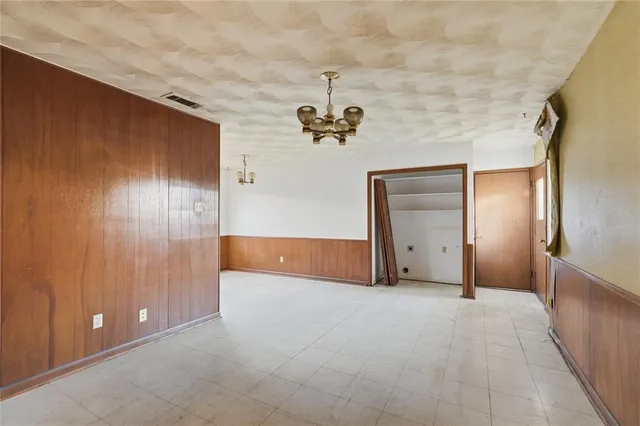 a view of an empty room