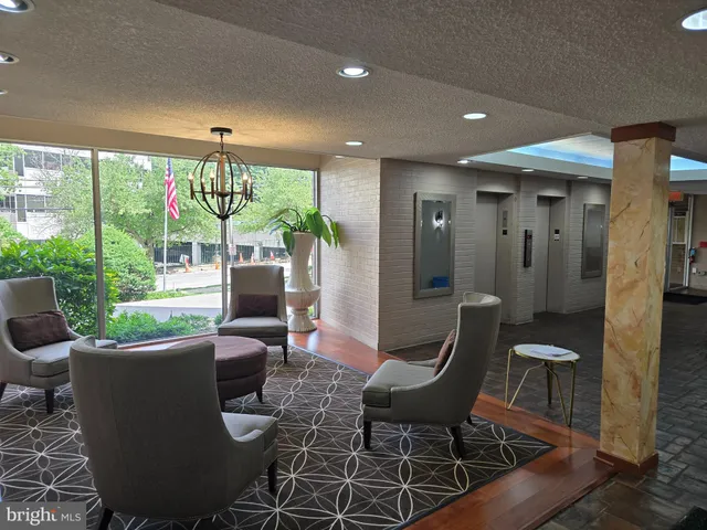 a outdoor space with furniture