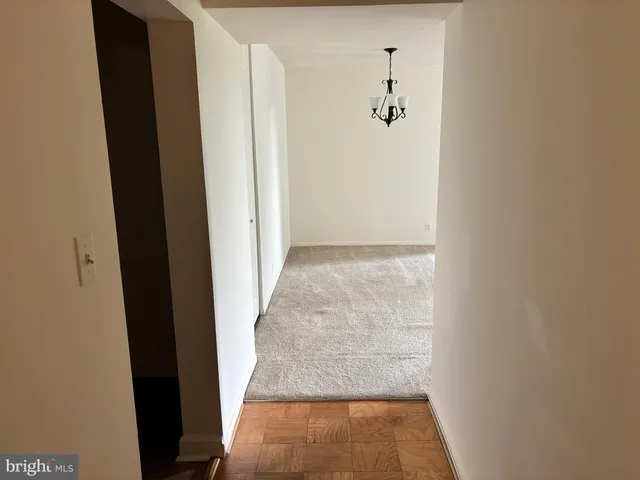 an entryway with a hallway