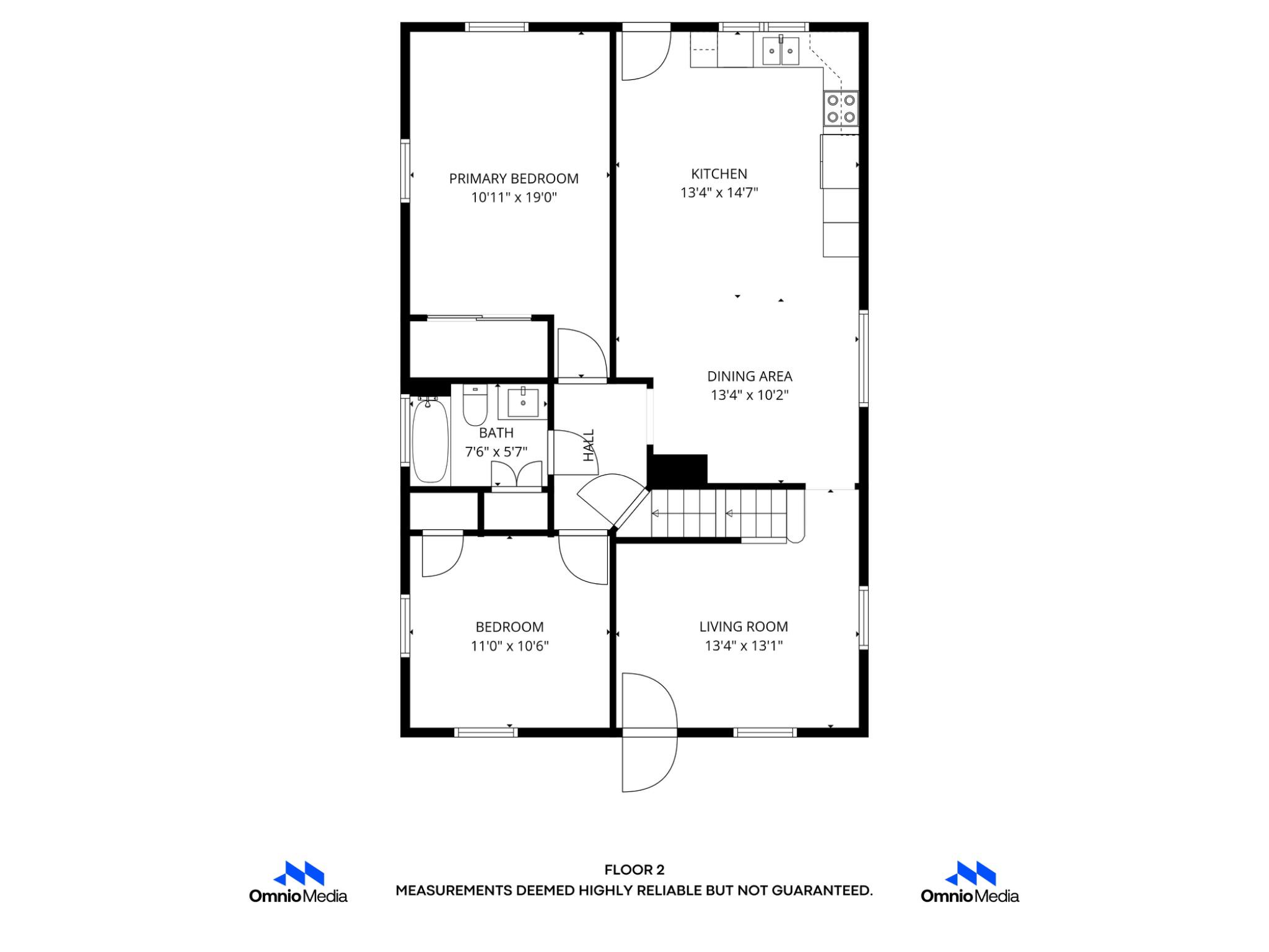 206 South Woodwell Road Baltimore, MD 21222 - Photo 46 of 46 a picture of a floor plan