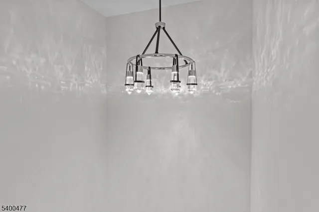 an aerial view of a pool