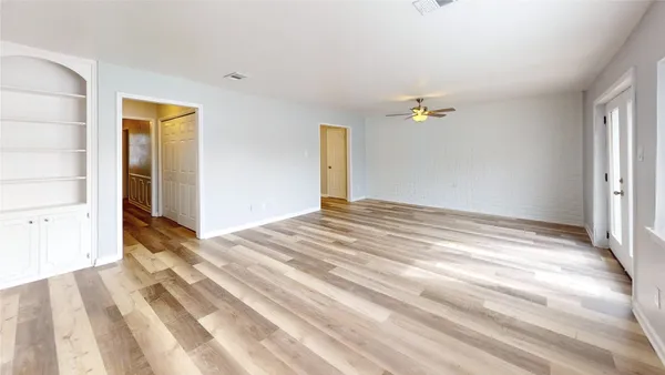 a view of a room with a sink