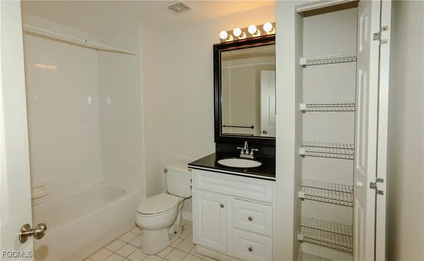 a close view of a bathtub in bathroom