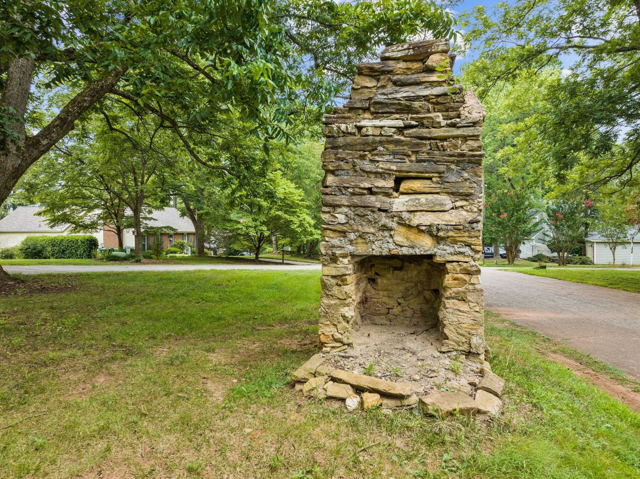 7321 Ridge Grove Court Raleigh, NC 27615 - Photo 30 of 33 Original Homes Fireplace prior to the subdivision being developed. Fireplace