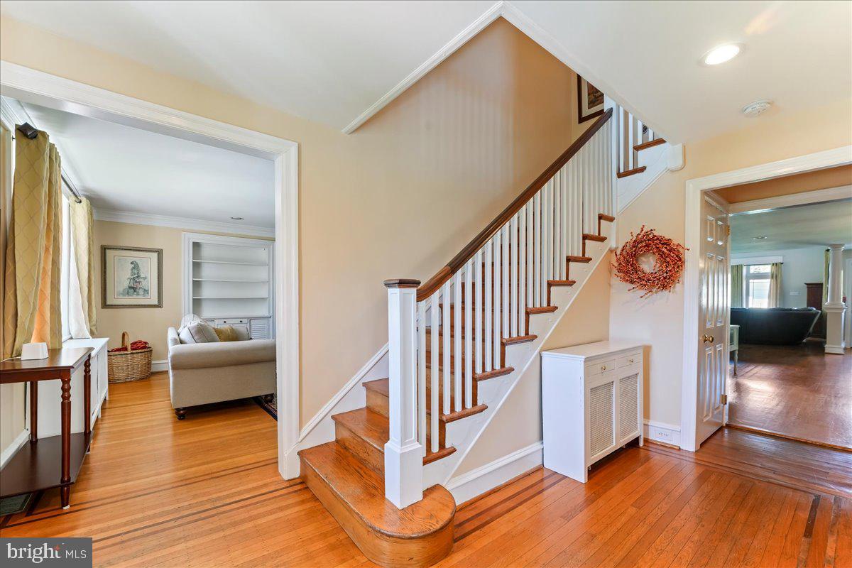 132 North Highland Road Springfield, PA 19064 - Photo 3 of 35 a view of entryway livingroom and hall with wooden floor