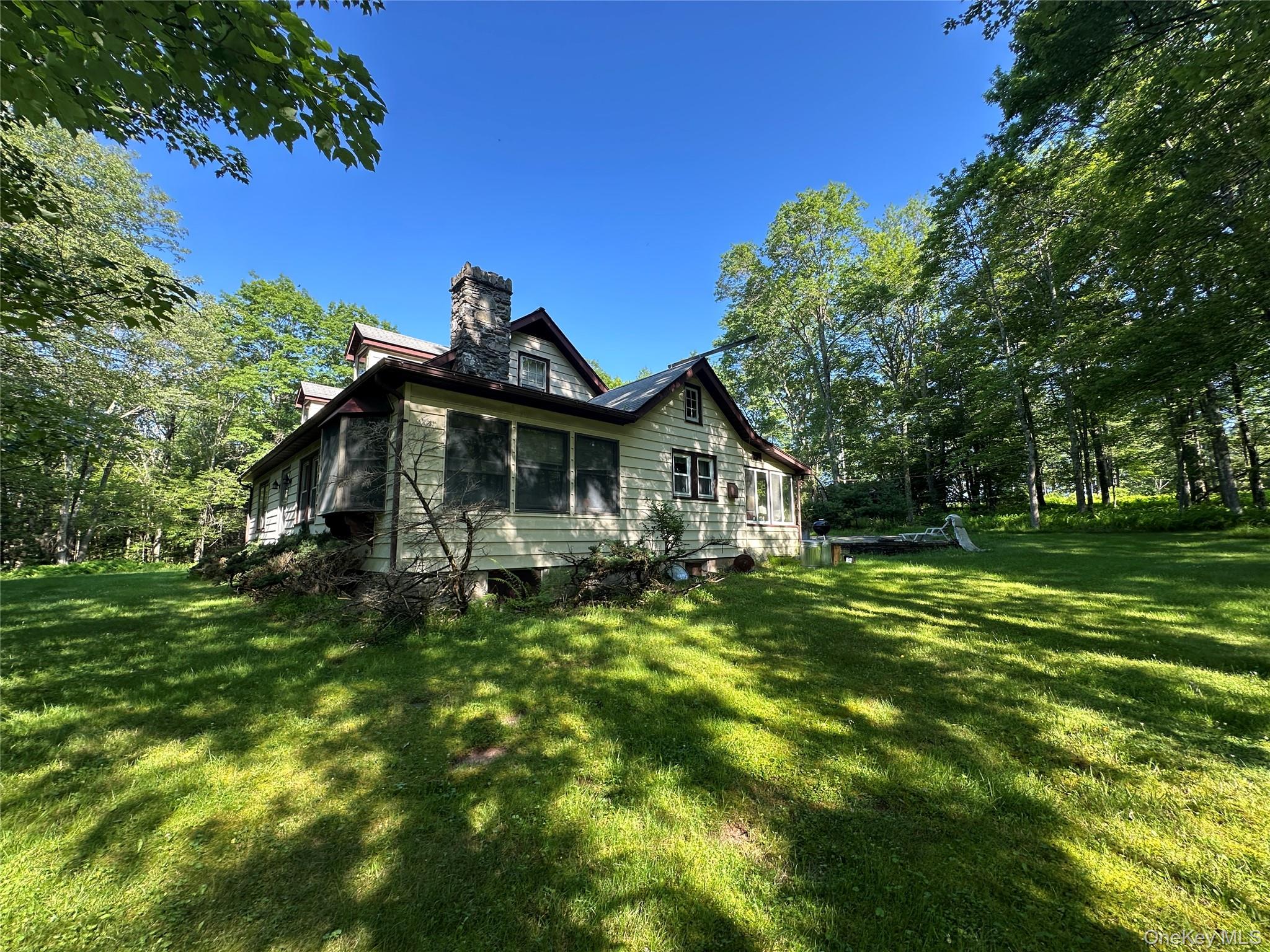 954-rt 23 Lumberland Mt Hope Road Narrowsburg, NY 12764 - Photo 1 of 1 View of home's exterior with a yard and a chimney