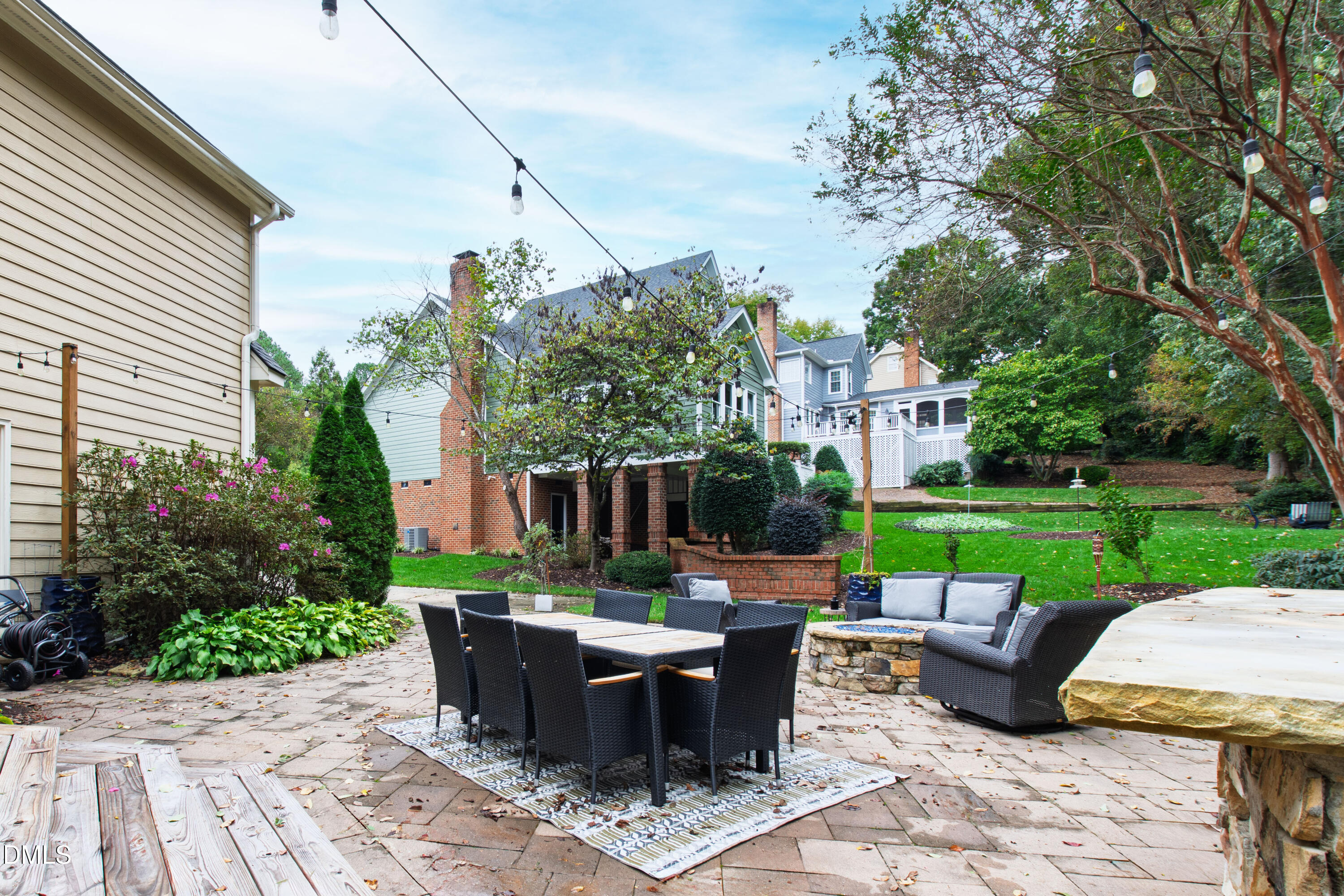 7501 Panther Branch Drive Raleigh, NC 27612 - Photo 46 of 56 a view of a backyard with sitting area