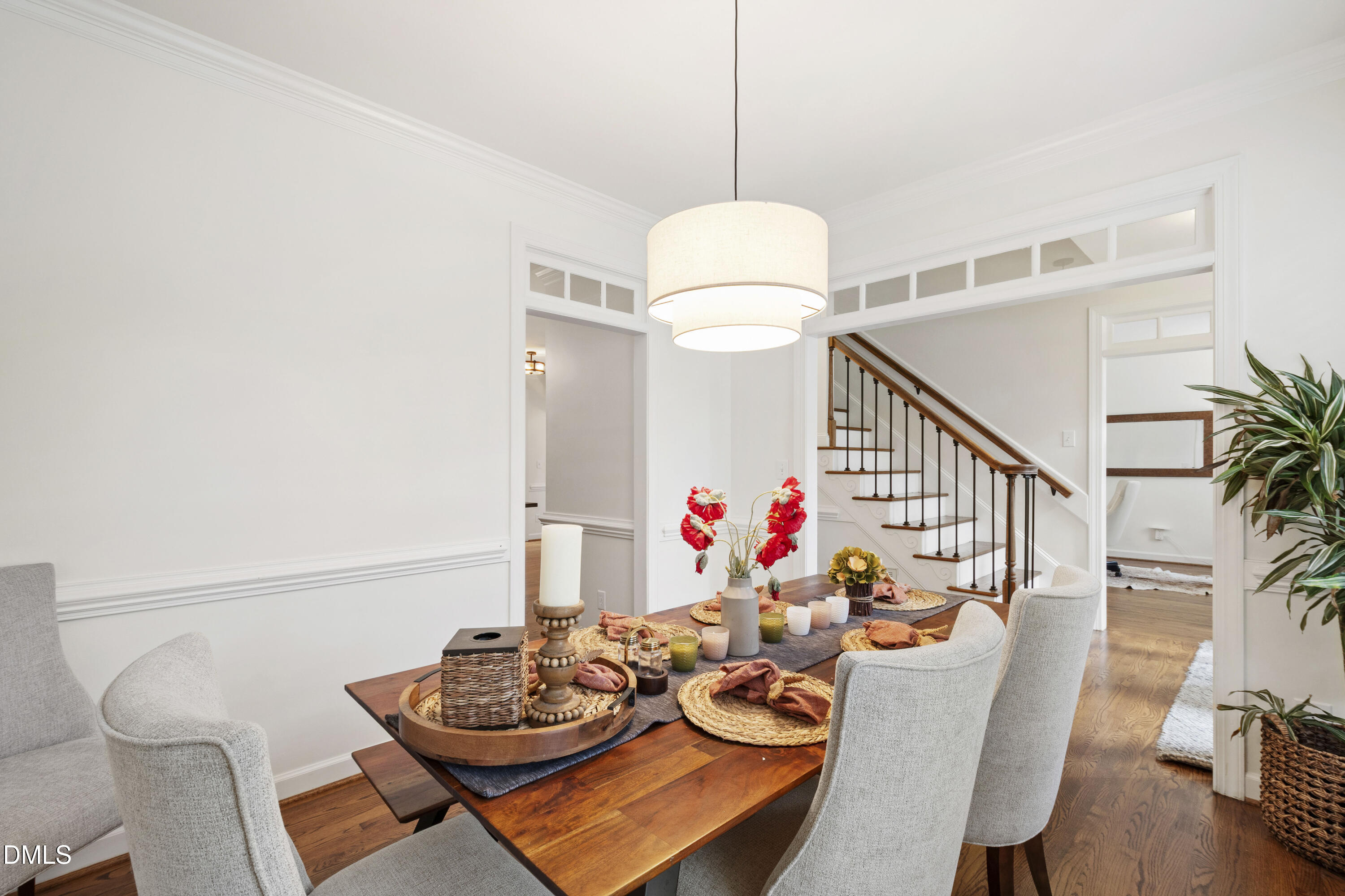 7501 Panther Branch Drive Raleigh, NC 27612 - Photo 4 of 56 a dinning room with furniture and wooden floor