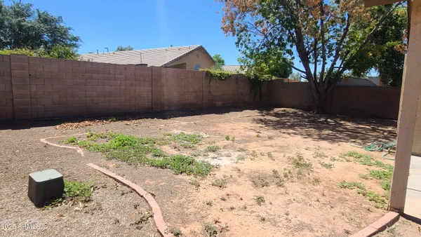 a backyard of a house
