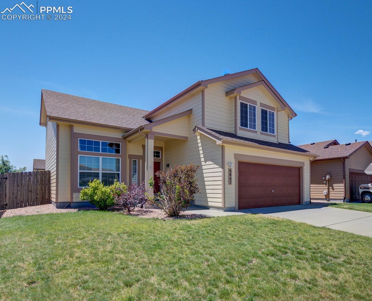 Beautiful home with 3 bedrooms, 2.5 bathrooms, loft and 2 car garage.