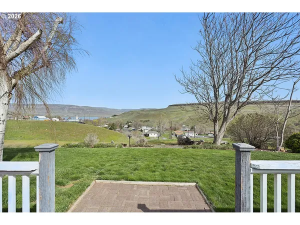 a view of outdoor space with seating area