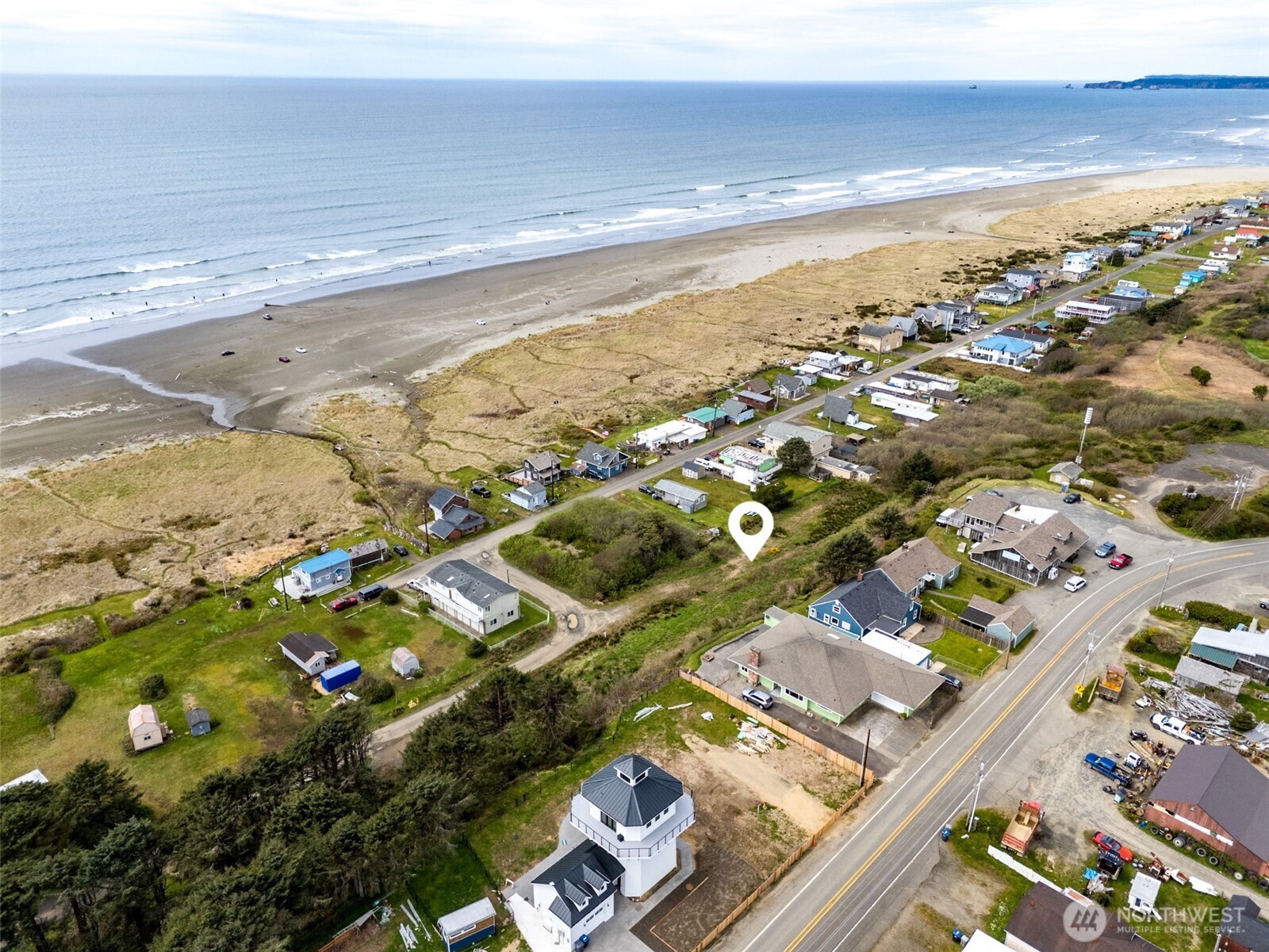 4784 Beach Lane Moclips, WA 98562 - Photo 10 of 10 an aerial view of ocean and residential houses with outdoor space