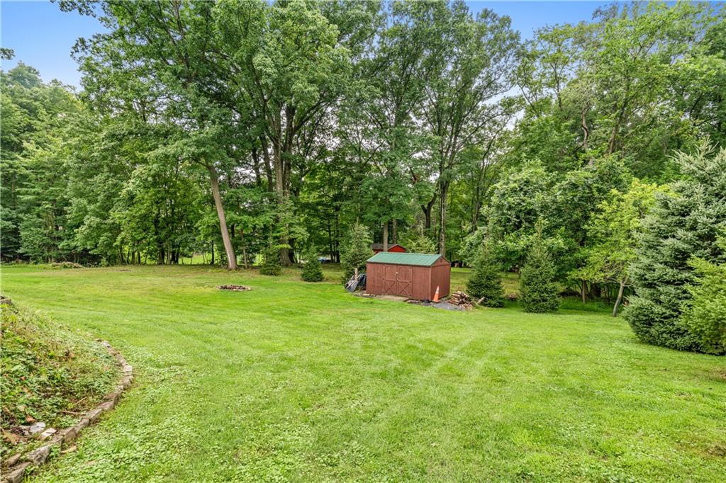 336 Maple Road Pittsburgh, PA 15239 - Photo 35 of 39 Lower level of yard with Fire Pit, and Shed.