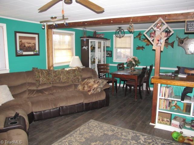830 Beck Road Eden, NC 27288 - Photo 32 of 38 Open concept living room into dining area.