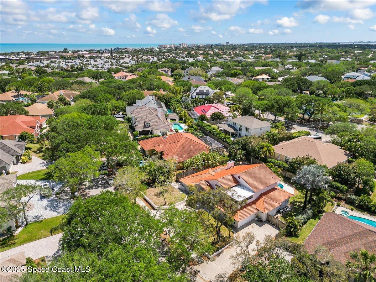 505 Sanderling Drive Indialantic, FL 32903 - Photo 54 of 63 an aerial view of residential houses with outdoor space