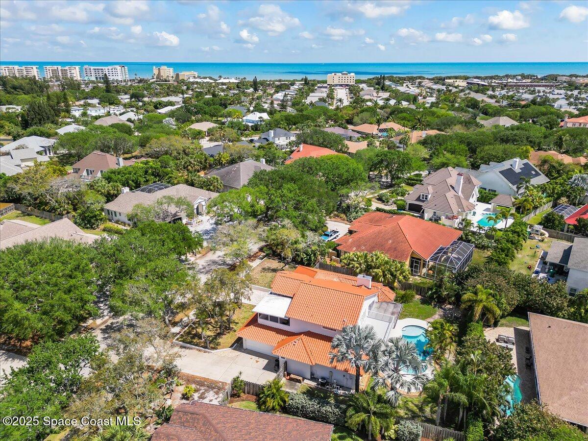 505 Sanderling Drive Indialantic, FL 32903 - Photo 58 of 63 an aerial view of residential houses with outdoor space and trees