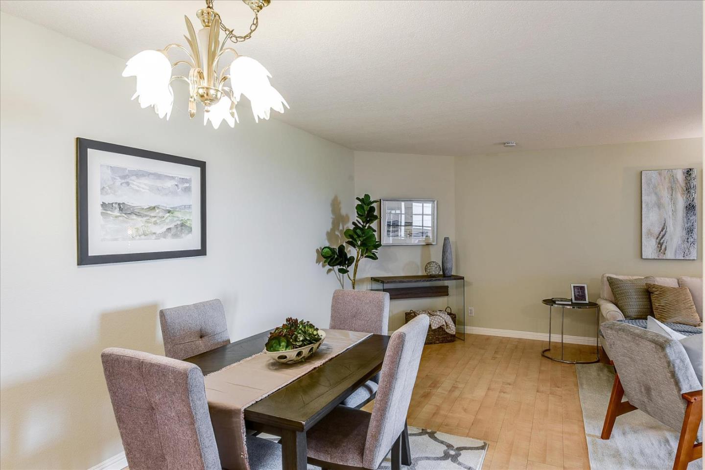 3120 Heather Ridge Drive San Jose, CA 95136 - Photo 9 of 25 a view of a dining room with furniture and chandelier
