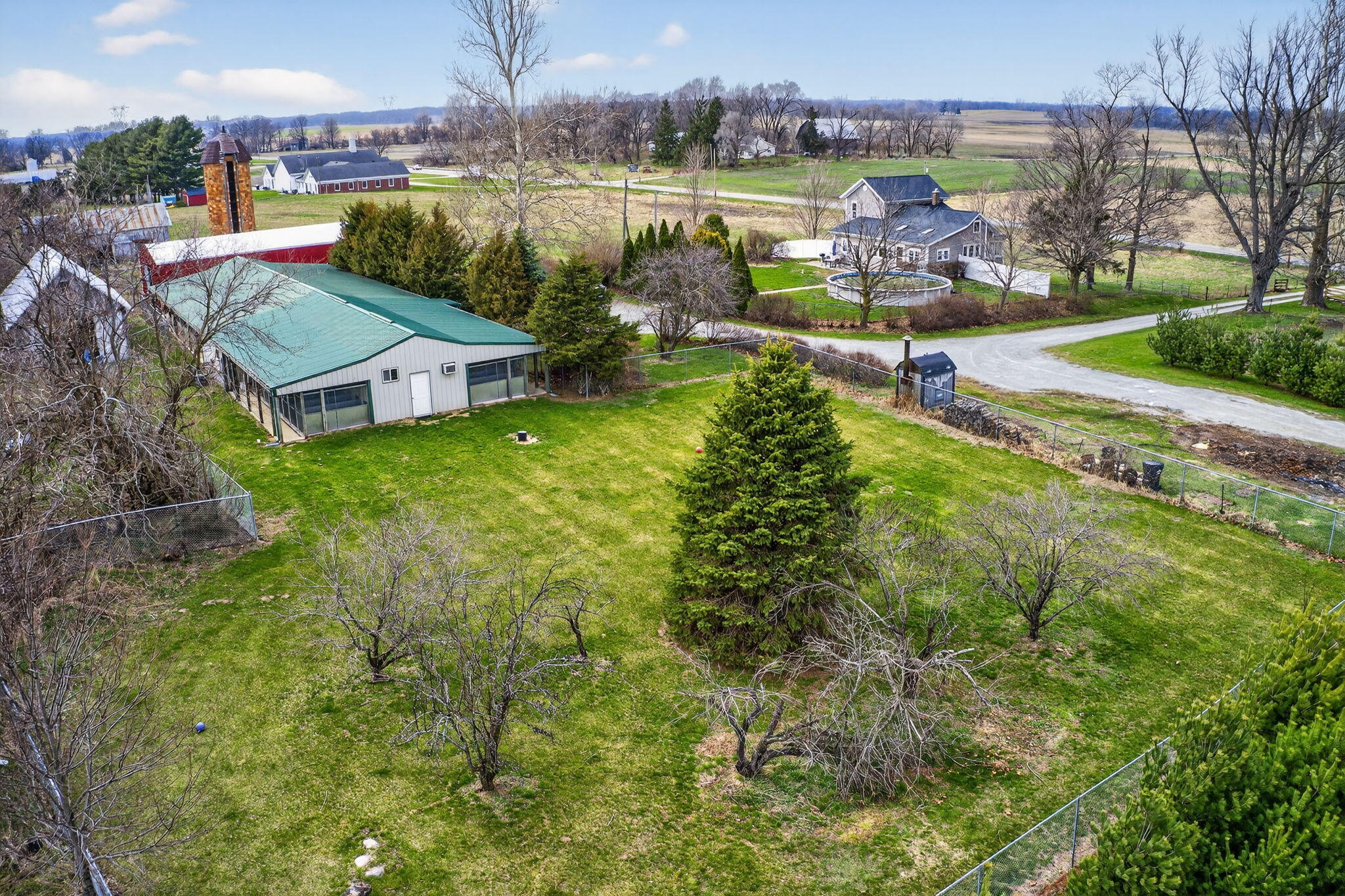 11403 Highway 10 Argos, IN 46501 - Photo 27 of 50 an aerial view of a house with garden space and outdoor seating