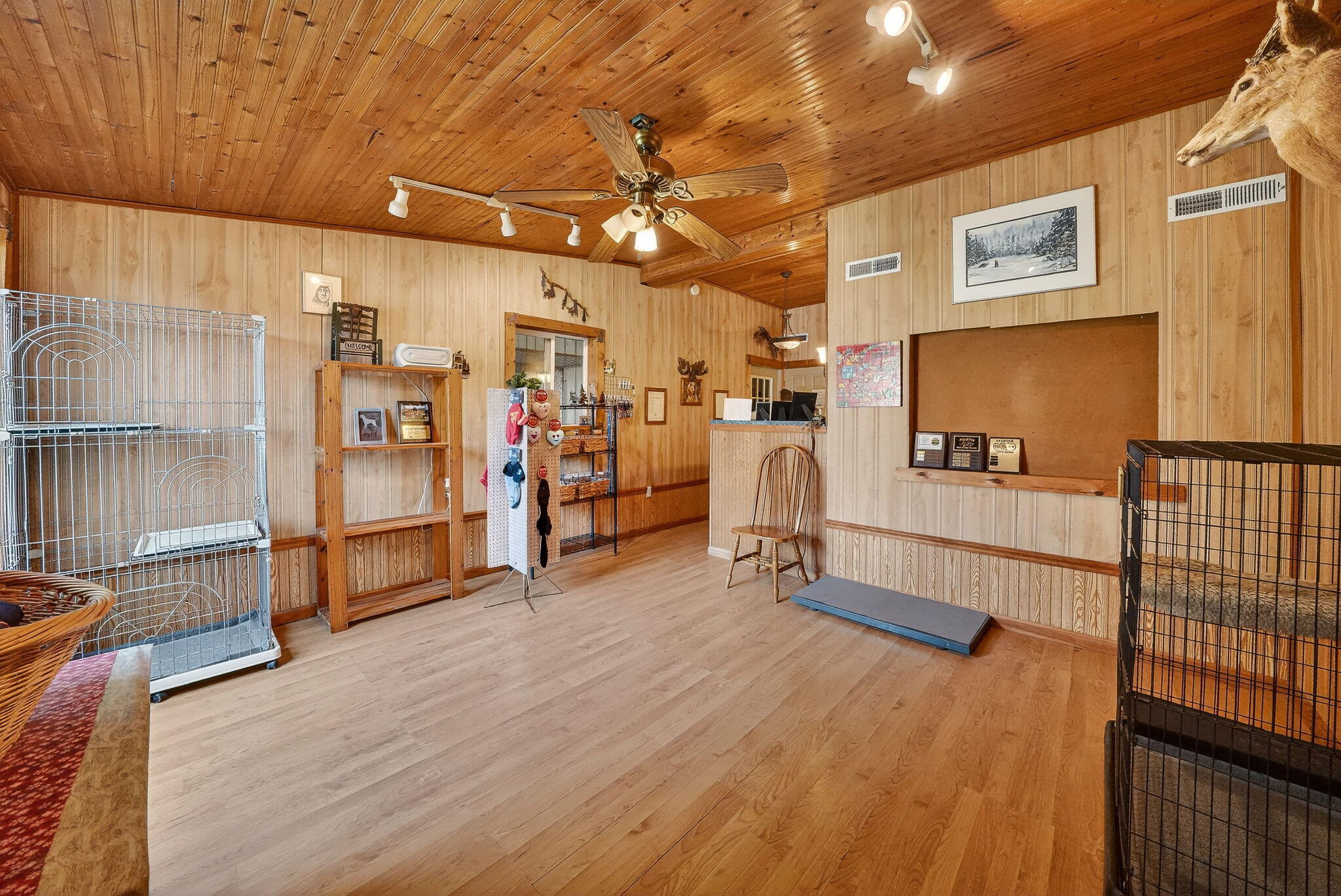11403 Highway 10 Argos, IN 46501 - Photo 31 of 50 a view of a livingroom with furniture and a ceiling fan