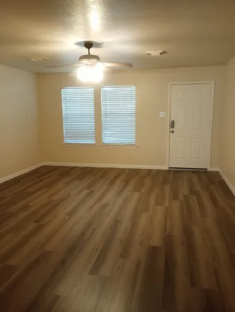 wooden floor in a room