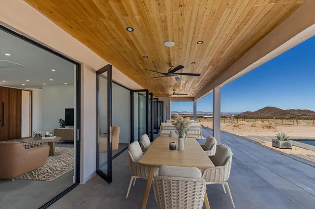 a view of a room with an outdoor space