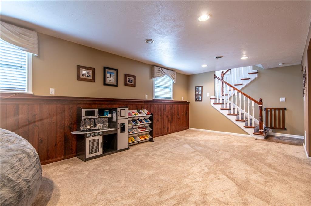 25 Stinedurf Road West Middlesex, PA 16159 - Photo 22 of 25 FAMILY ROOM VIEW TO UPSTAIR'S MAIN LIVING AREA.