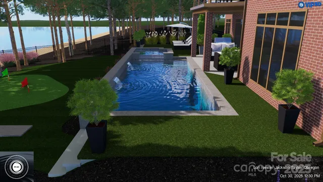 a view of an outdoor kitchen