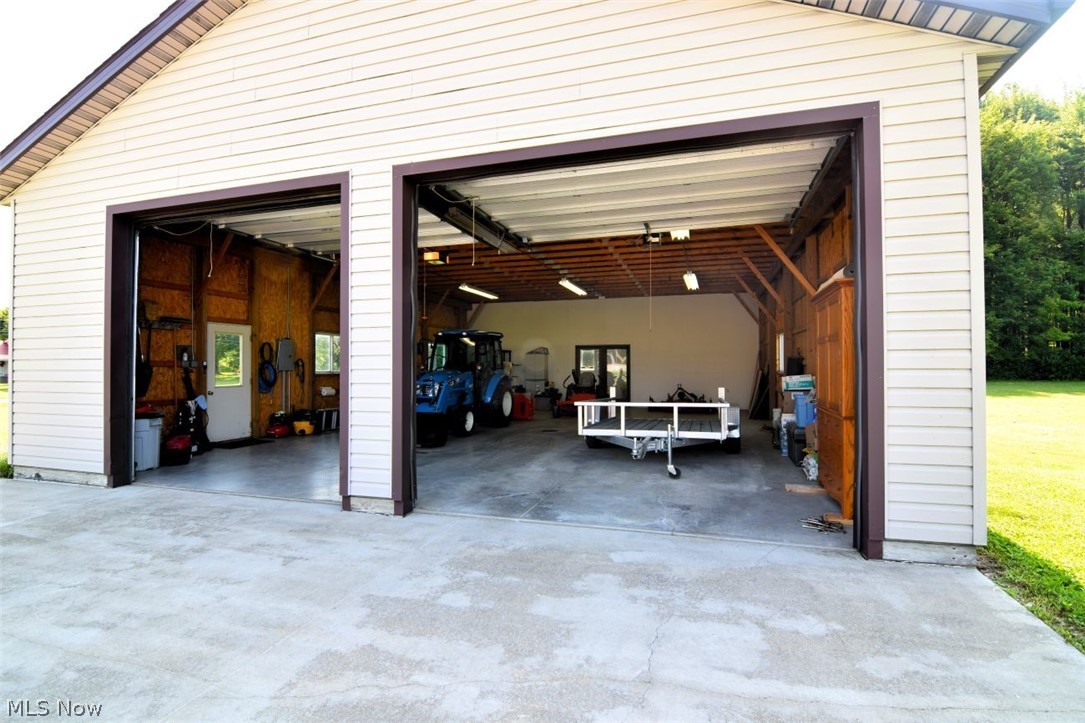 15227 Leroy Road Thompson, OH 44086 - Photo 15 of 50 Oversized garage/pole barn. Garage doors are on an electric door opener.