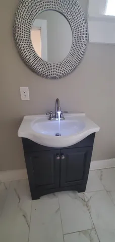 a close view of sink