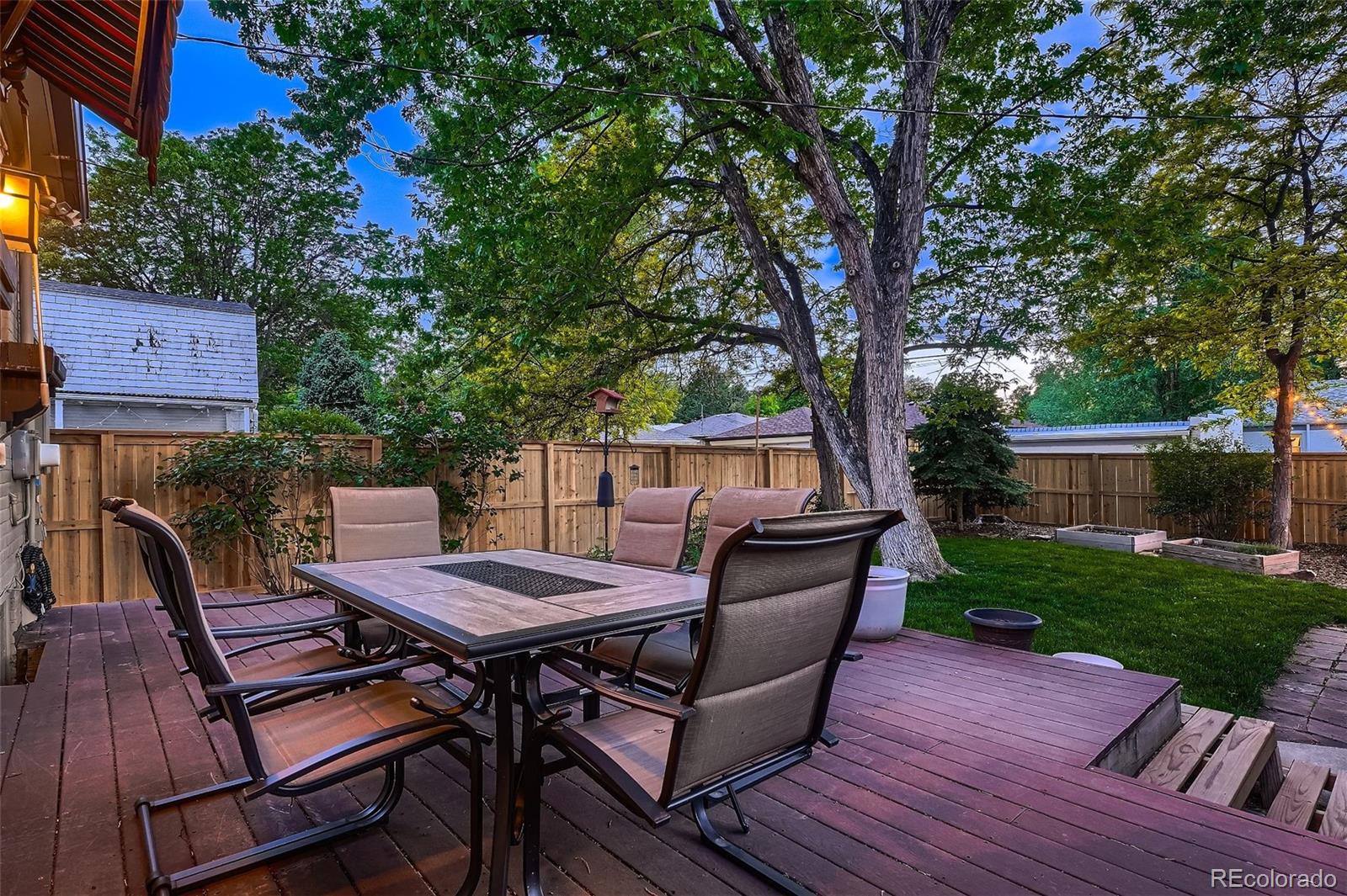 753 Cherry Street Denver, CO 80220 - Photo 31 of 37 a view of a backyard with sitting area