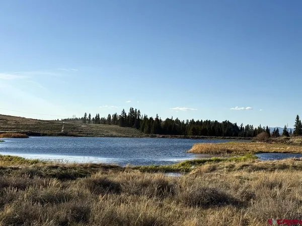a view of lake and mountain