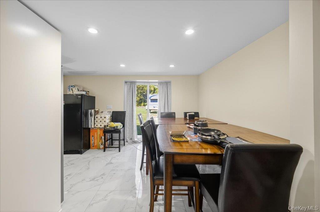 431 Gate Hill Coop Road Stony Point, NY 10980 - Photo 13 of 41 Dining space with light marble finish floors and recessed lighting