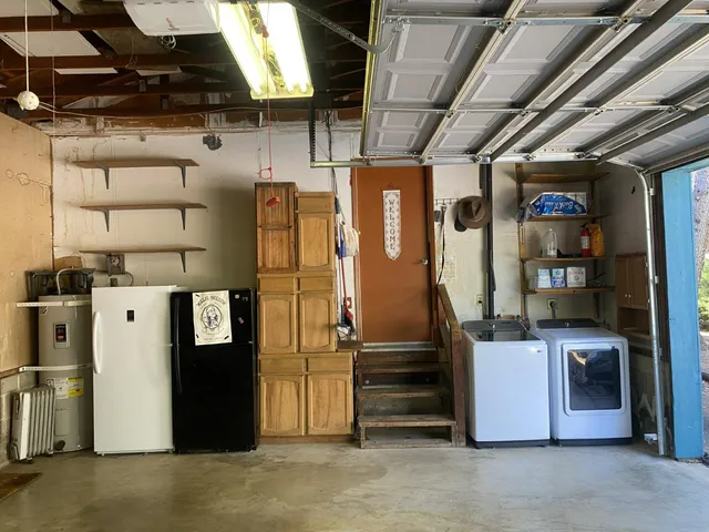 a view of storage and utility room