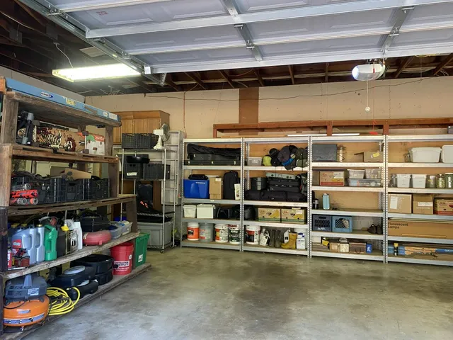 a room with storage and utility