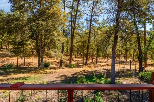 a view of a yard with snow