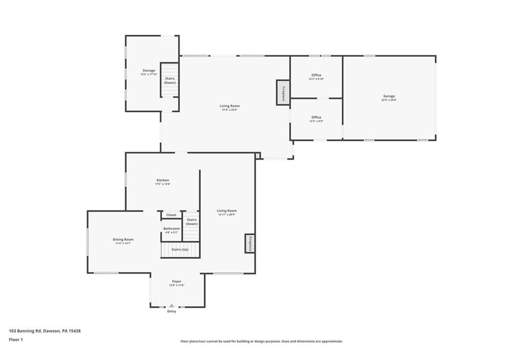 163 Banning Road Dawson, PA 15428 - Photo 49 of 50 lower level floor plan