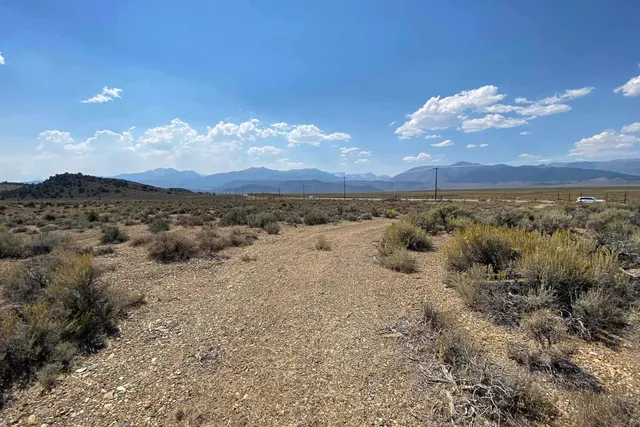 a view of an outdoor space with mountain view