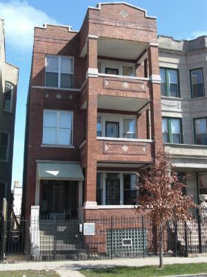 a view of a building with a window