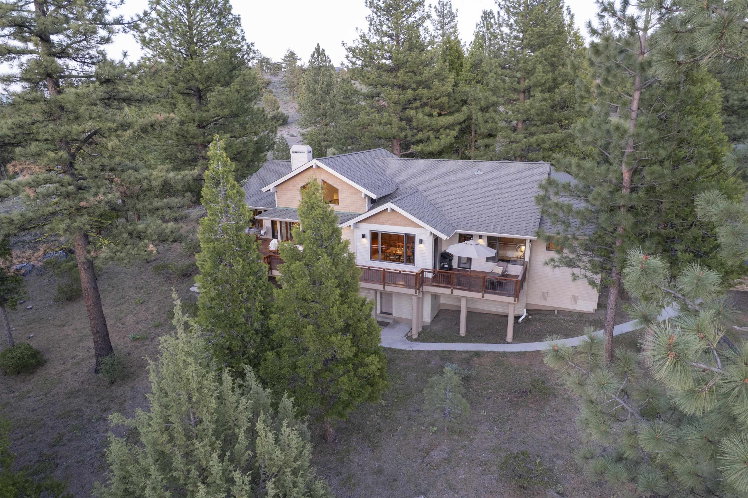 238 Clouds Rest Portola, CA 96122 - Photo 34 of 34 a aerial view of a house with a yard and large tree